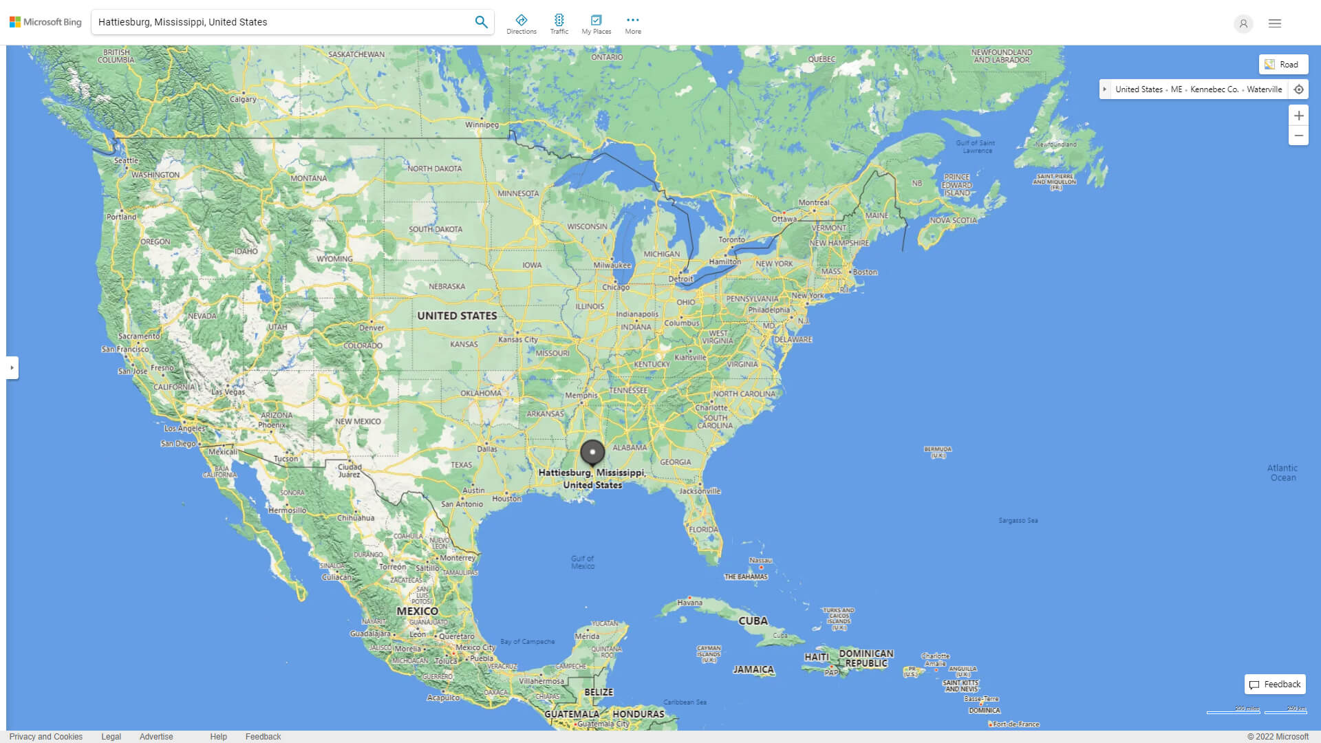 Where is Hattiesburg in the US